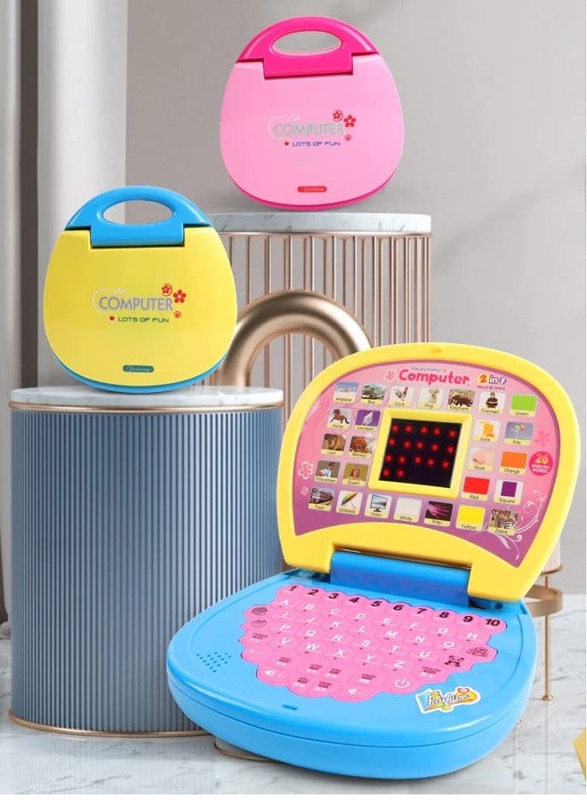 في جراسب كمبيوتر محمول تعليمي صغير من VGRASSP للأطفال - بنين وبنات - لتعليم الحروف والأرقام مع شاشة LED وموسيقى - 16 × 14 سم - اللون حسب المتوفر - Image 5